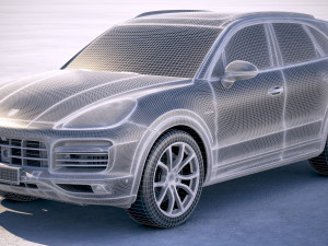Porsche Cayenne Hybrid 2018 Modelo 3D