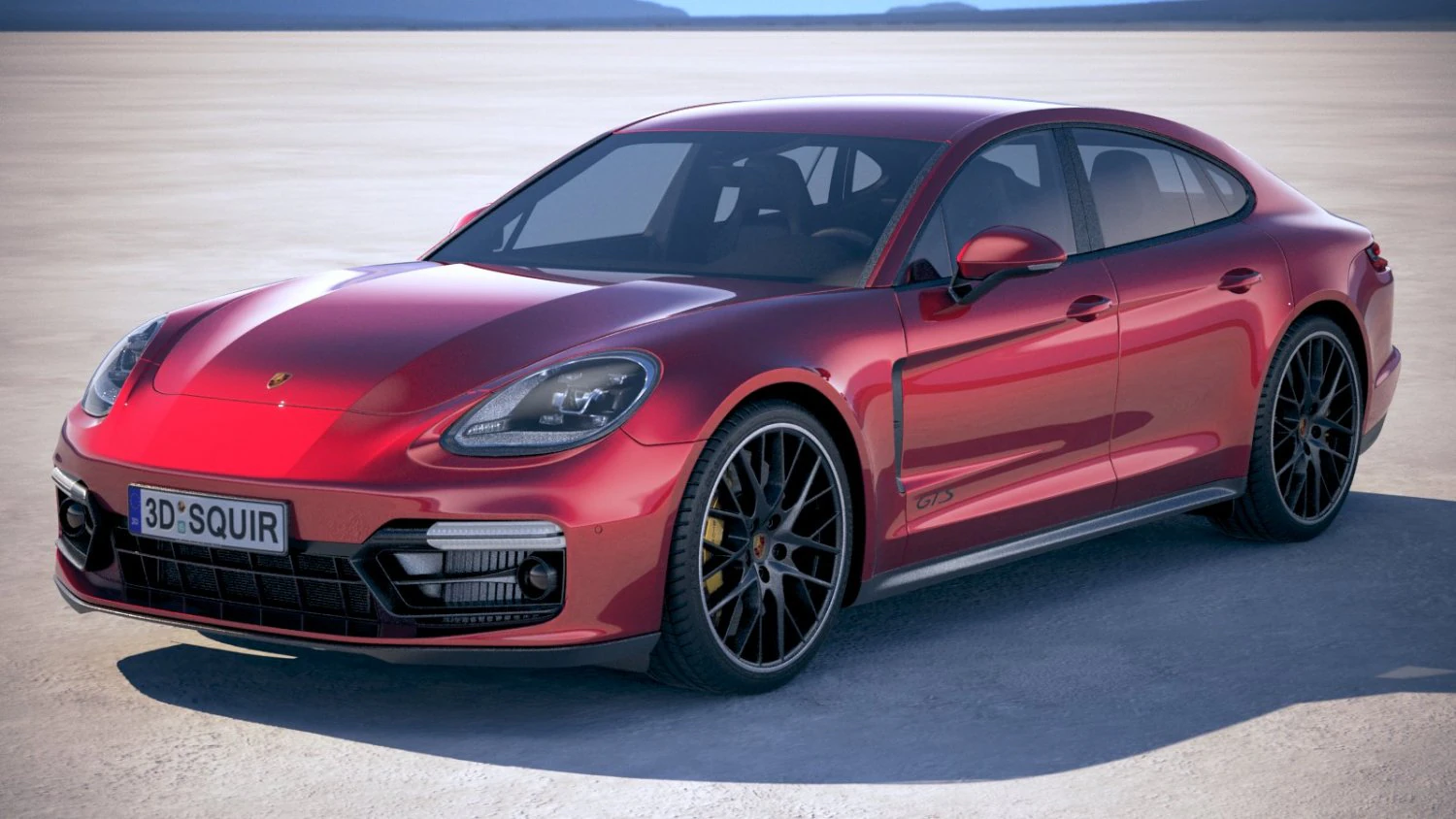 Porsche Panamera GTS 2019 3D Model .c4d .max .obj .3ds .fbx .stl .blend 