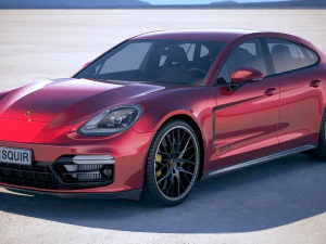 Porsche Panamera GTS 2019 3D Model