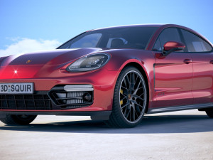 Porsche Panamera GTS 2019 3D Model