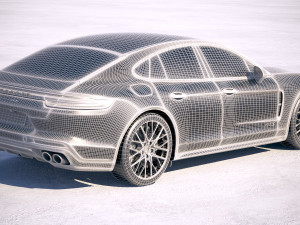 Porsche Panamera GTS 2019 3D Model