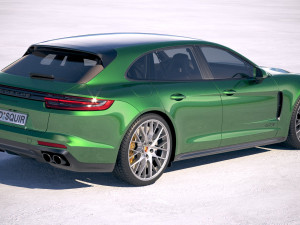 Porsche Panamera GTS Sport Turismo 2019 3D Модель