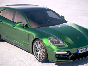 Porsche Panamera GTS Sport Turismo 2019 3D Модель