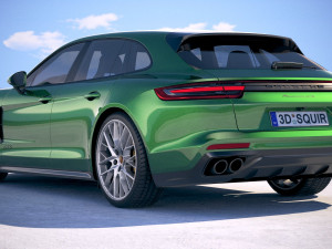 Porsche Panamera GTS Sport Turismo 2019 3D Модель
