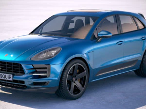 Porsche Macan 2019 3D Модель