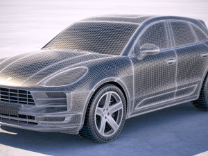 Porshce Macan 2019 3D 모델
