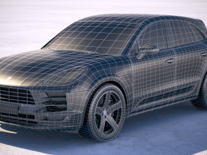 Porshce Macan 2019 3D 모델