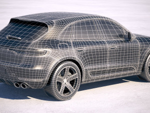 Porshce Macan 2019 3D 모델
