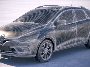 Renault Clio Wagon 2018 3D-Modell