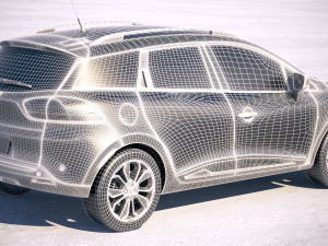 Renault Clio Wagon 2018 3D-Modell