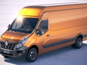 Renault Master Van 2018 Maxi 3D 모델