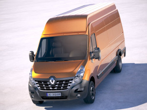 Renault Master Van 2018 Maxi 3D Model
