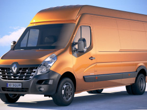 Renault Master Van 2018 Maxi 3D Model