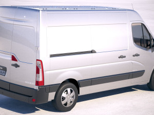 Renault Master Van 2018 Mid 3D 모델