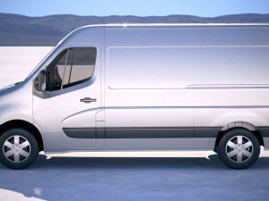 Renault Master Van 2018 Mid 3D 모델
