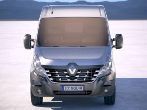 Renault Master Van 2018 M&eacute;dio Modelo 3D