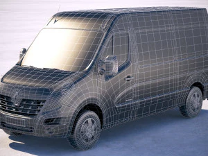 Renault Master Van 2018 M&eacute;dio Modelo 3D