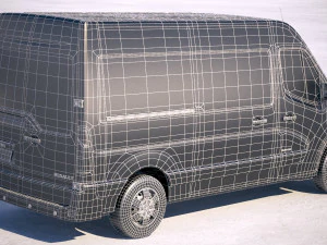 Renault Master Van 2018 M&eacute;dio Modelo 3D