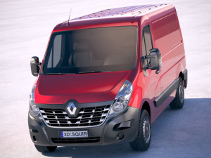 Renault Master Van 2018 Short Low 3D Модель