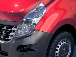Renault Master Van 2018 Short Low 3D Модель