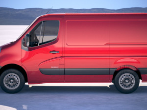Renault Master Van 2018 Short Low 3D Модель