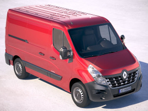 Renault Master Van 2018 Short Low 3D Модель
