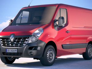Renault Master Van 2018 Short Low 3D Модель