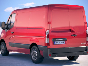 Renault Master Van 2018 Short Low 3D Модель