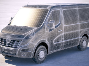 Renault Master Van 2018 Short Low 3D Модель