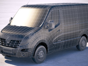 Renault Master Van 2018 Short Low 3D Модель