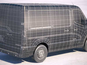 Renault Master Van 2018 Short Low 3D Модель