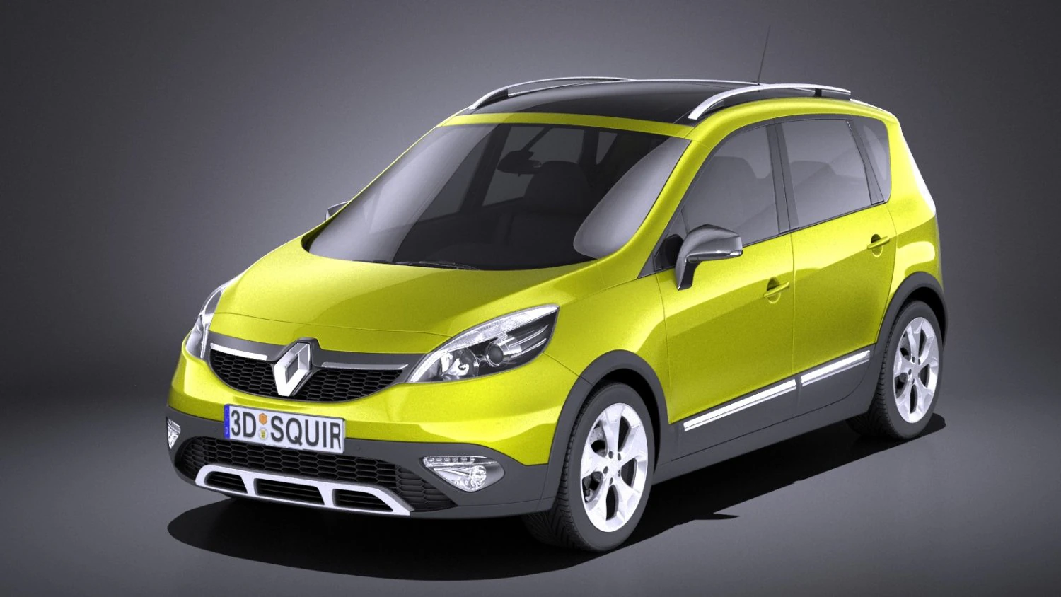Renault Scenic Xmod 2016 vray 3D Model .c4d .max .obj .3ds .fbx .stl .blend 