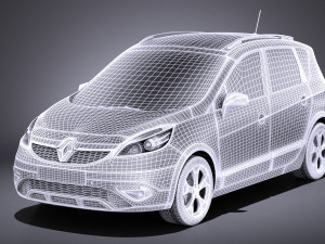 Renault Scenic Xmod 2016 vray 3D 모델