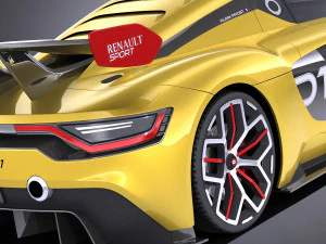 Renault Sport RS01 2018 vray 3D Model