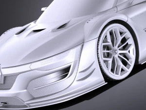 Renault Sport RS01 2018 vray 3D Model