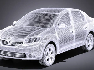 Renault Symbol 2015 vray 3D Model