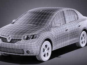 Renault Symbol 2015 vray Modelo 3D