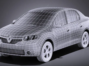 Renault Symbol 2015 vray 3D Model