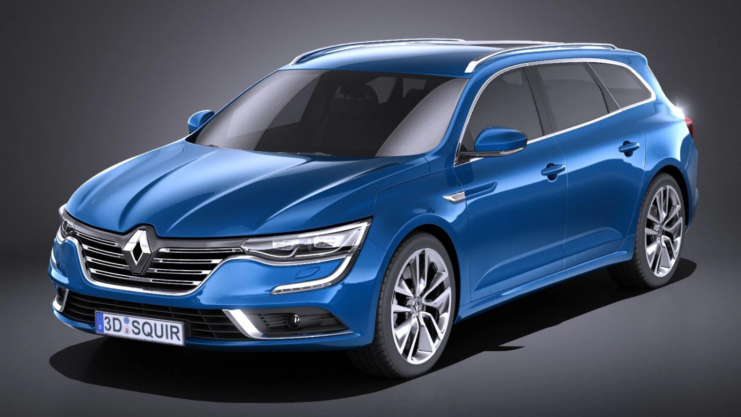 Renault Talisman Estate 2018 vray 3D Model .c4d .max .obj .3ds .fbx .stl .blend 