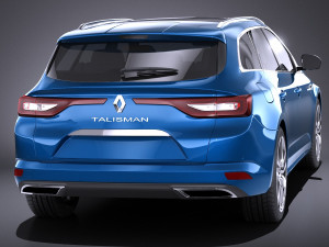 Renault Talisman Estate 2018 vray 3D Model