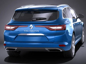 Renault Talisman Estate 2018 vray 3D Model