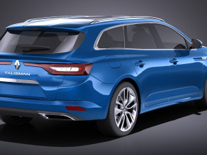 Renault Talisman Estate 2018 vray 3D Model