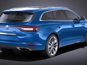 Renault Talisman Estate 2018 vray 3D Model