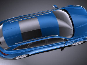 Renault Talisman Estate 2018 vray 3D Model