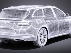 Renault Talisman Estate 2018 vray 3D Model