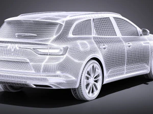Renault Talisman Estate 2018 vray 3D Model