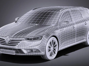 Renault Talisman Estate 2018 vray 3D Model