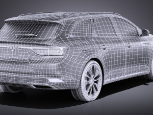 Renault Talisman Estate 2018 vray 3D Model