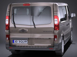 Renault Trafic Passenger 2015-2018 3D Model