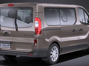 Renault Trafic Passenger 2015-2018 3D Model